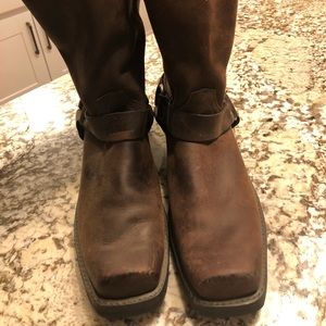 Durango Harness Boots/ Sz 10 Men/ Brown Suede